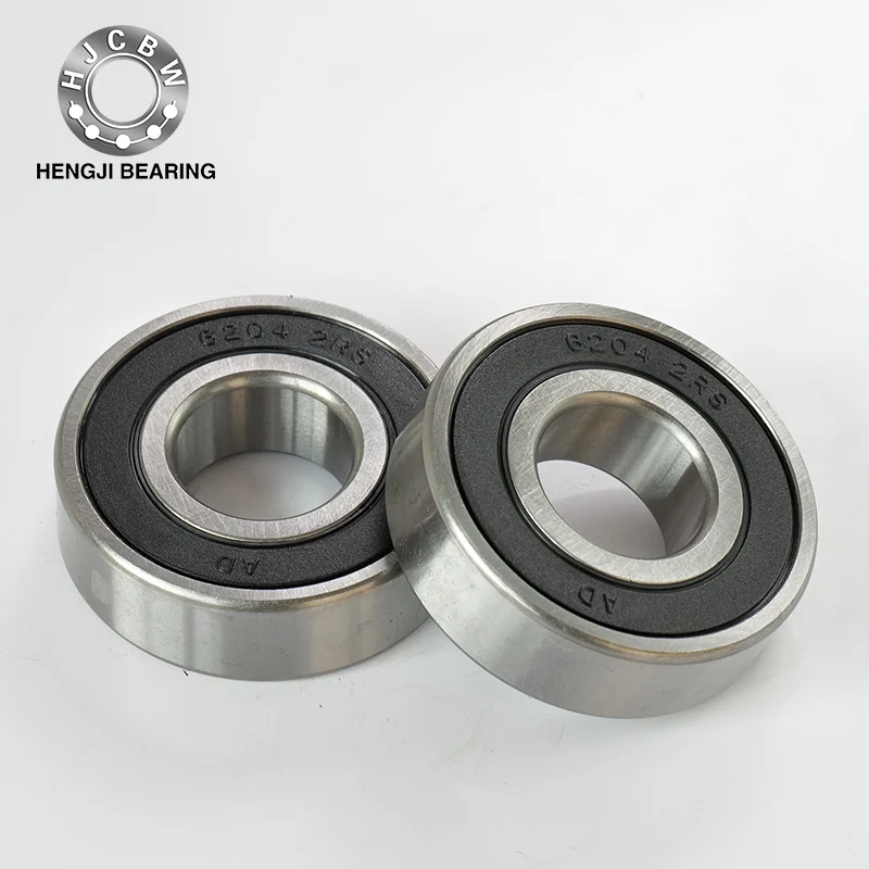 6204 2RS Single Row Deep Groove Ball Bearings with Filling Spor